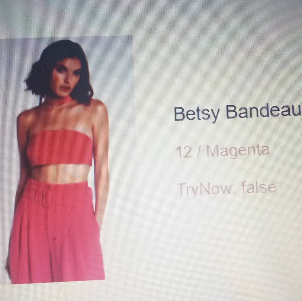 Bandeau Barbie pink top